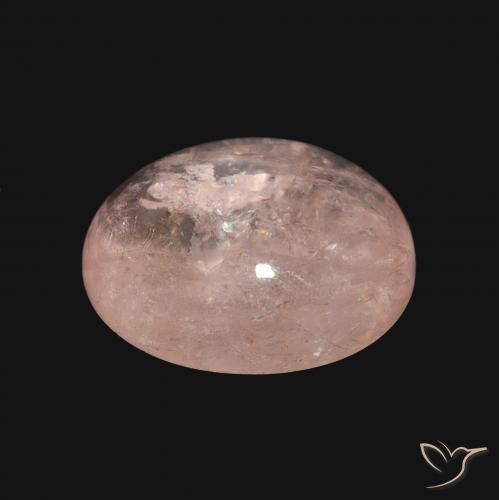 Morganite rosa fenicottero naturale da 5.93 ct, Ovale, Opaco
