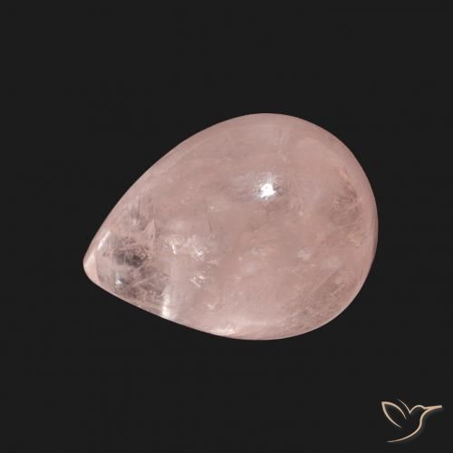 4.15ct Rosa terroso Morganite, Forma a pera, Trasparente