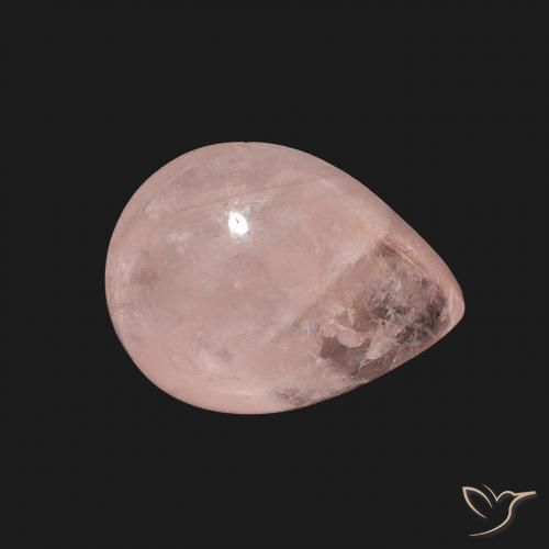 Morganite Rosa terroso naturale da 4.15 ct, Forma a pera, Trasparente