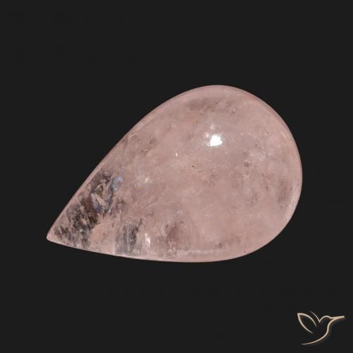 Morganite Rosa medio naturale da 6.62 ct, Forma a pera, Trasparente