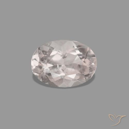 Morganite rosa fenicottero naturale da 0.23 ct, Ovale, VS-SI