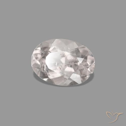 Morganite rosa fenicottero naturale da 0.23 ct, Ovale, VS-SI