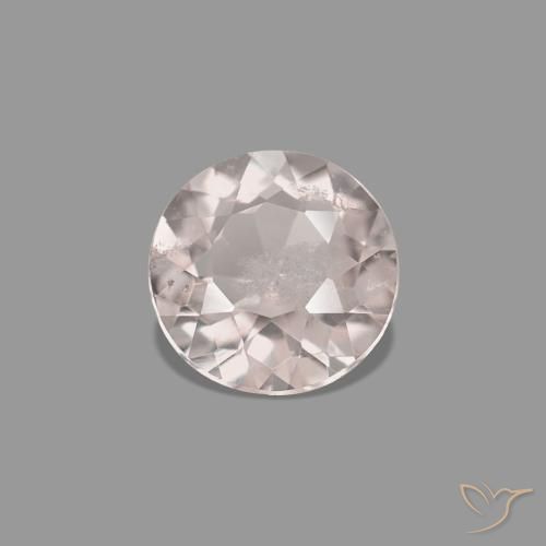 Morganite Rosa chiaro naturale da 0.40 ct, Rotondo, VS-SI