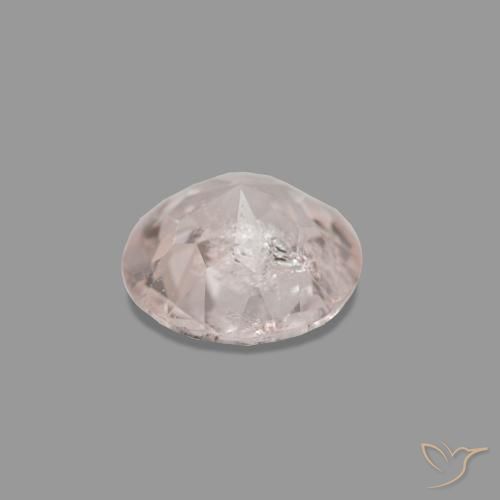Morganite Rosa chiaro naturale da 0.40 ct, Rotondo, VS-SI