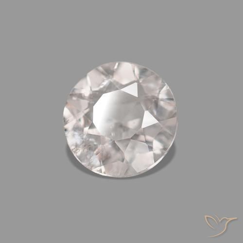 Morganite Rosa chiaro naturale da 0.35 ct, Rotondo, VS
