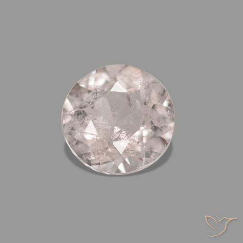0.36ct rosa fenicottero Morganite, Rotondo, VS-SI