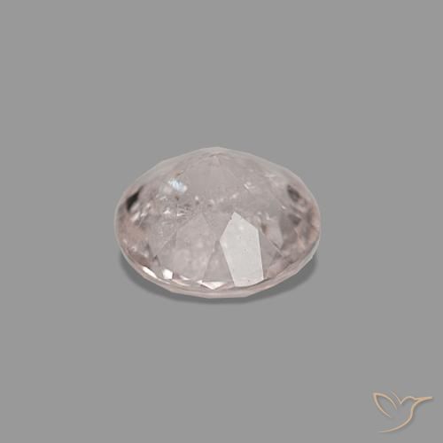 Morganite rosa fenicottero naturale da 0.36 ct, Rotondo, VS-SI