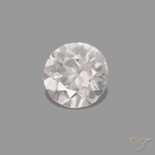 Morganite Rosa chiaro naturale da 0.15 ct, Rotondo, VVS-VS
