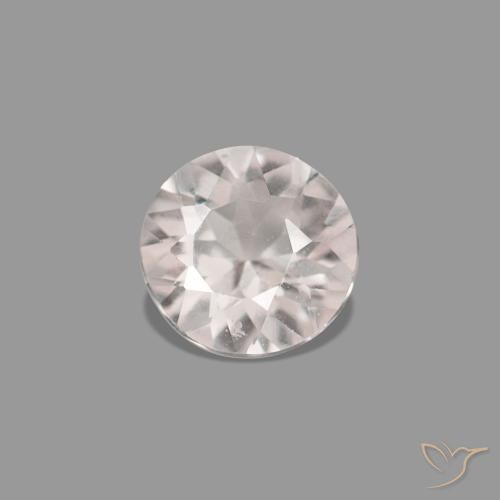 0.13ct Rosa chiaro Morganite, Rotondo, VVS-VS