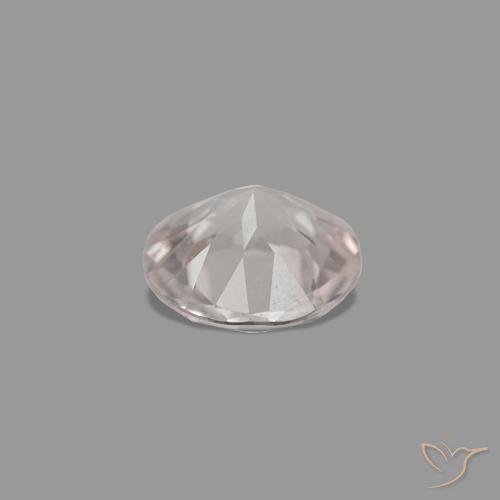 Morganite Rosa chiaro naturale da 0.22 ct, Rotondo, VVS-VS