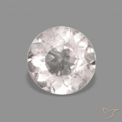 0.52ct Rosa Molto Chiaro Morganite, Rotondo, VS-SI