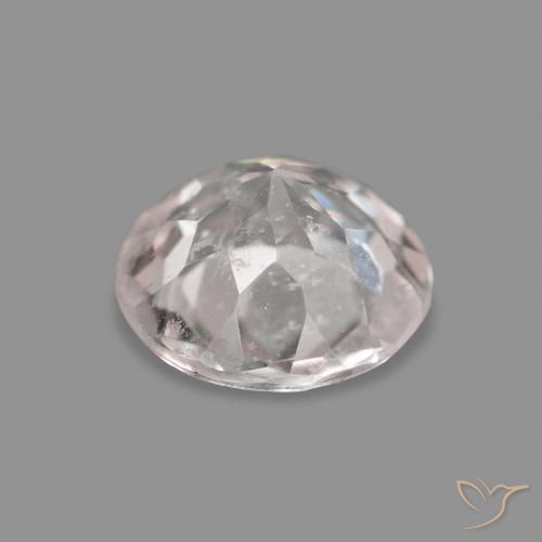 Morganite Rosa Molto Chiaro naturale da 0.52 ct, Rotondo, VS-SI