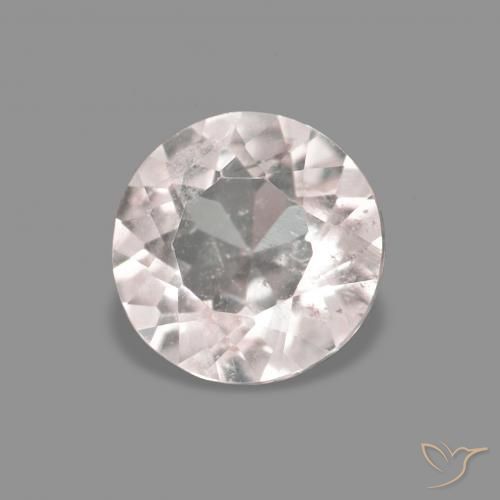 Morganite Rosa Molto Chiaro naturale da 0.26 ct, Rotondo, VS