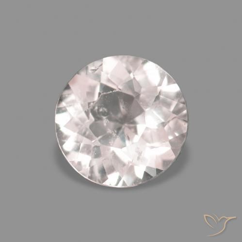 Morganite Rosa Molto Chiaro naturale da 0.24 ct, Rotondo, VS