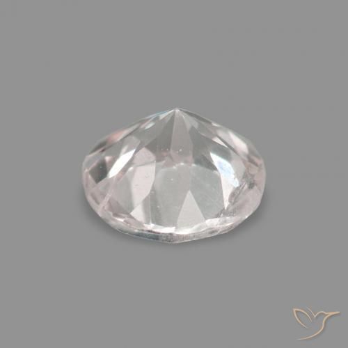 Morganite Rosa Molto Chiaro naturale da 0.18 ct, Rotondo, VS