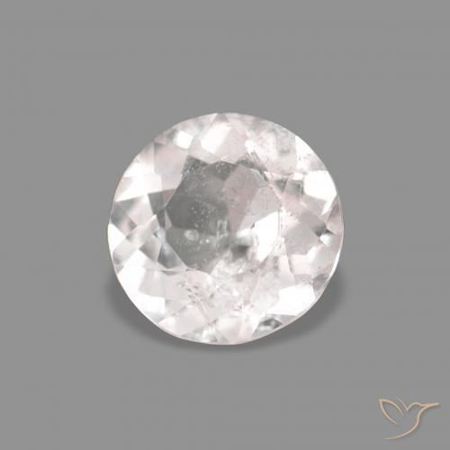 Morganite Rosa Molto Chiaro naturale da 0.26 ct, Rotondo, VS