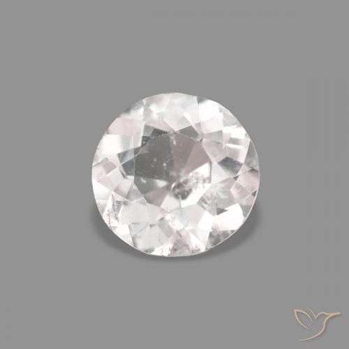 Morganite Rosa Molto Chiaro naturale da 0.34 ct, Rotondo, VS