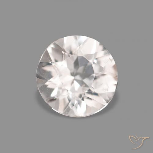 0.26ct Rosa Molto Chiaro Morganite, Rotondo, VVS-VS