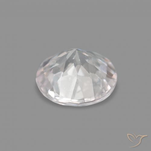 Morganite Rosa Molto Chiaro naturale da 0.26 ct, Rotondo, VVS-VS