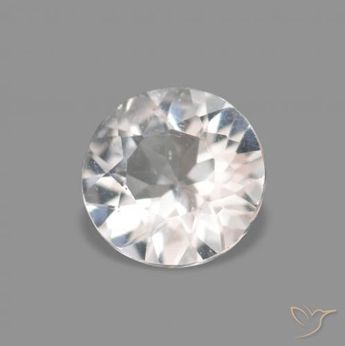 Morganite Rosa Molto Chiaro naturale da 0.21 ct, Rotondo, VVS-VS
