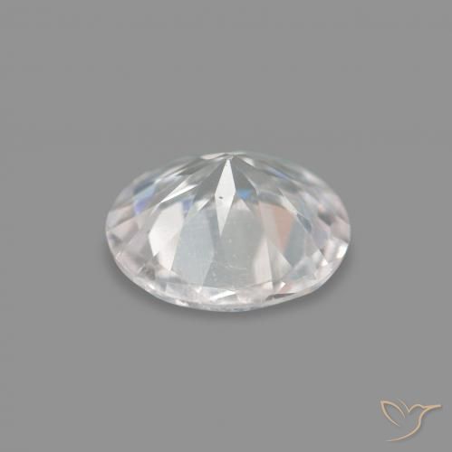 Morganite Rosa Molto Chiaro naturale da 0.21 ct, Rotondo, VVS-VS