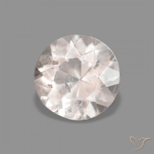 Morganite Rosa Molto Chiaro naturale da 0.36 ct, Rotondo, VS