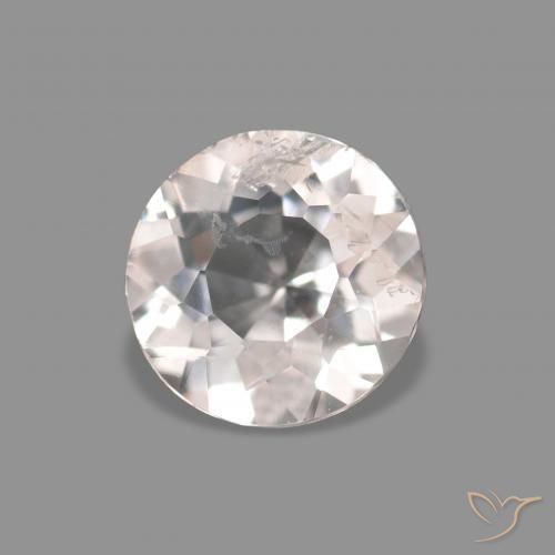 Morganite Rosa Molto Chiaro naturale da 0.45 ct, Rotondo, VS