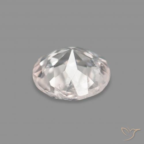 Morganite Rosa Molto Chiaro naturale da 0.45 ct, Rotondo, VS