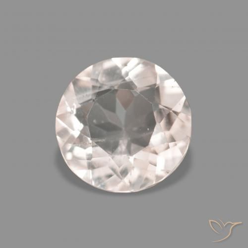 Morganite Rosa Molto Chiaro naturale da 0.41 ct, Rotondo, VS