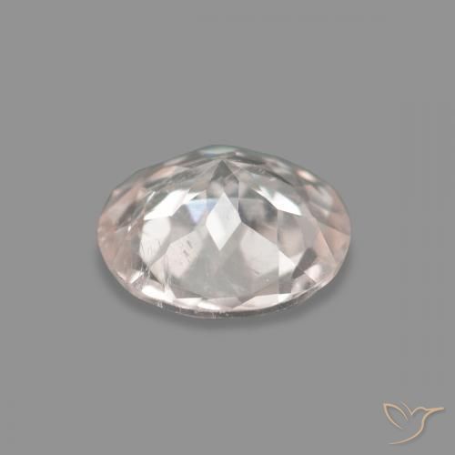 Morganite Rosa Molto Chiaro naturale da 0.41 ct, Rotondo, VS