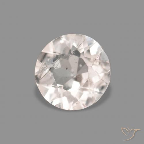 Morganite Rosa Molto Chiaro naturale da 0.30 ct, Rotondo, VS