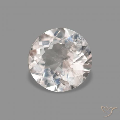 Morganite Rosa Molto Chiaro naturale da 0.33 ct, Rotondo, VS