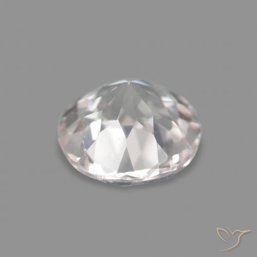 Morganite Rosa Molto Chiaro naturale da 0.38 ct, Rotondo, VS