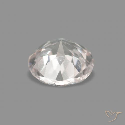 Morganite Rosa Molto Chiaro naturale da 0.33 ct, Rotondo, VVS-VS