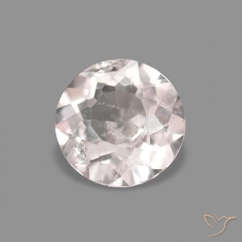 Morganite Rosa Molto Chiaro naturale da 0.36 ct, Rotondo, VS-SI