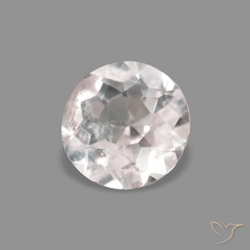 Morganite Rosa Molto Chiaro naturale da 0.36 ct, Rotondo, VS-SI