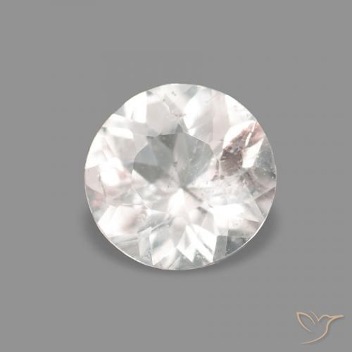 Morganite Rosa Molto Chiaro naturale da 0.16 ct, Rotondo, VS-SI