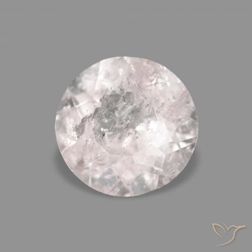 Morganite Rosa Molto Chiaro naturale da 0.42 ct, Rotondo, VS-SI
