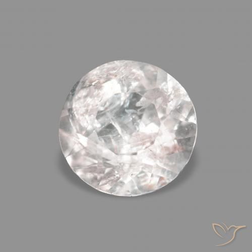 Morganite Rosa Molto Chiaro naturale da 0.40 ct, Rotondo, VS-SI