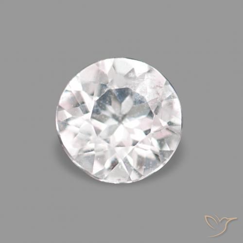 0.13ct Rosa chiaro Morganite, Rotondo, VS