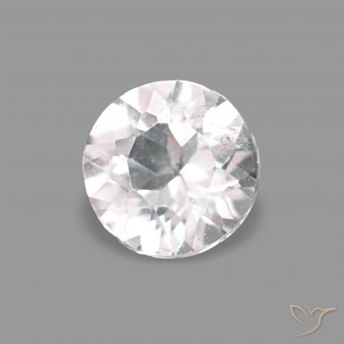 Morganite Rosa chiaro naturale da 0.13 ct, Rotondo, VS
