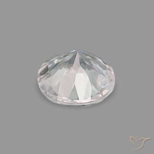 Morganite Rosa chiaro naturale da 0.13 ct, Rotondo, VS