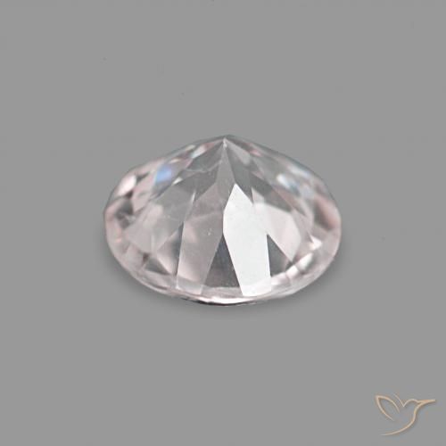 Morganite Rosa chiaro naturale da 0.18 ct, Rotondo, VS