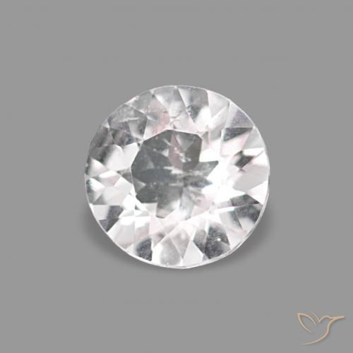 Morganite Rosa chiaro naturale da 0.19 ct, Rotondo, VS