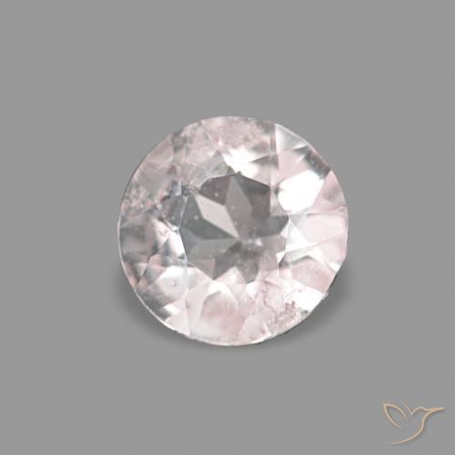 Morganite Rosa chiaro naturale da 0.16 ct, Rotondo, VS