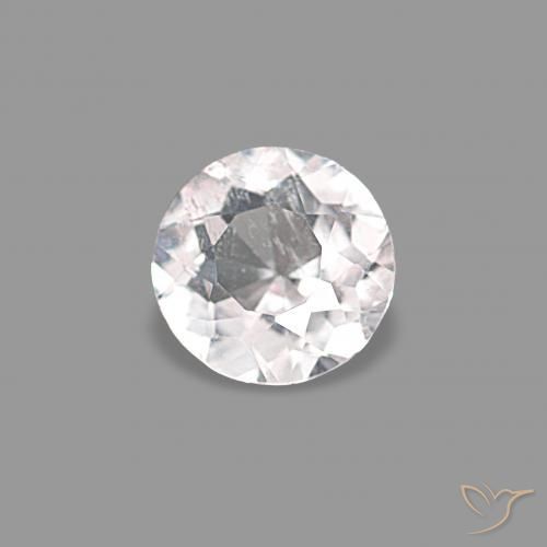 Morganite Rosa chiaro naturale da 0.21 ct, Rotondo, VS