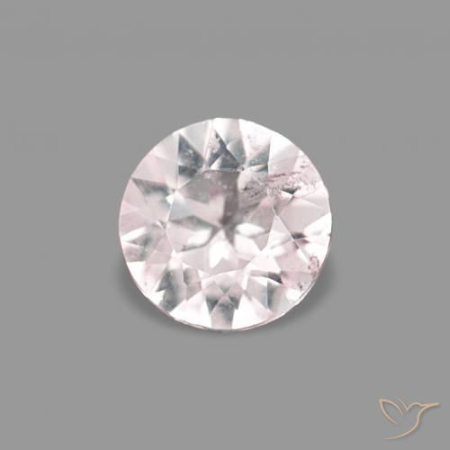 Morganite Rosa chiaro naturale da 0.24 ct, Rotondo, VS