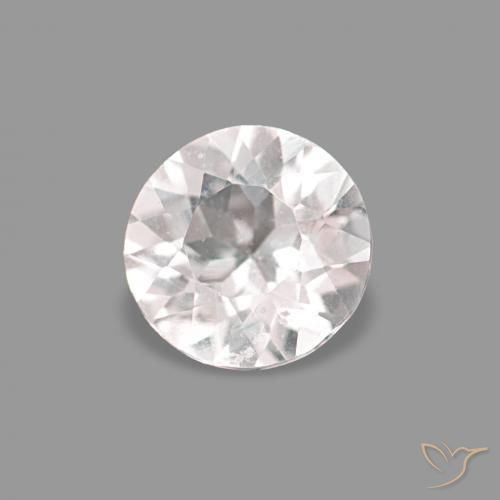 Morganite Rosa Molto Chiaro naturale da 0.20 ct, Rotondo, VVS