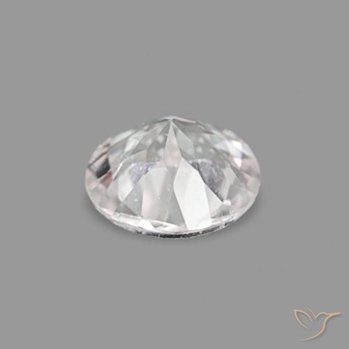 Morganite Rosa Molto Chiaro naturale da 0.20 ct, Rotondo, VVS