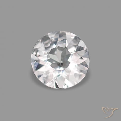Morganite Rosa Molto Chiaro naturale da 0.16 ct, Rotondo, VVS